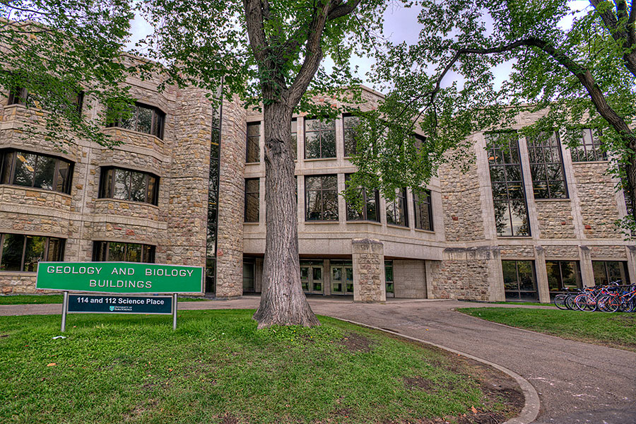 A picture of the Geology Building on the University of Saskatchewan campus.